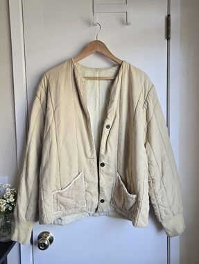 Vintage Czech Cotton Military Liner Jacket